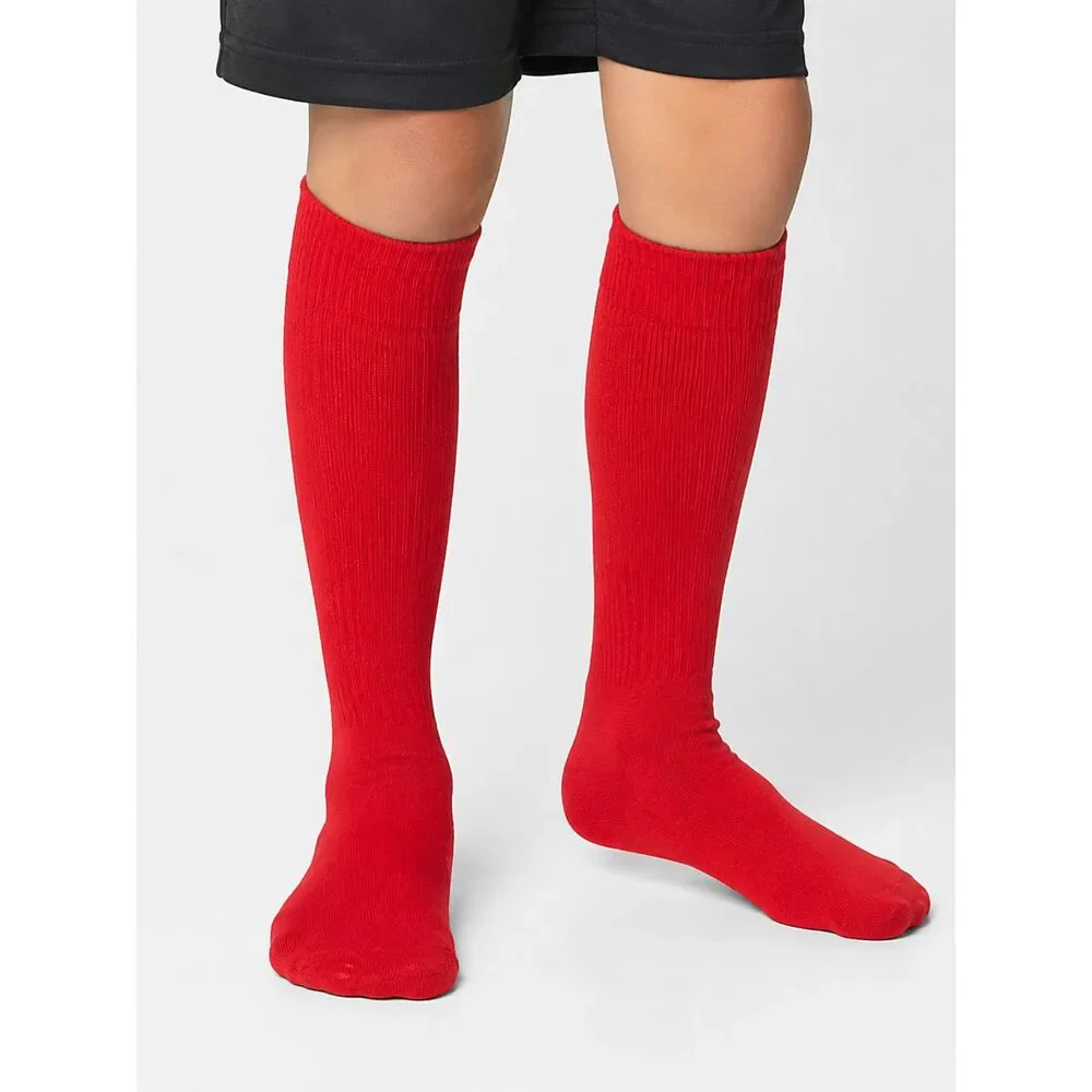 NWT Admiral Tourney II Youth Red Soccer Sports Socks One Size Athletic Knee High